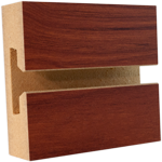 LPL Cherry Slatwall Panel