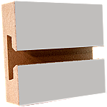 LPL Light Gray Slatwall Panel  