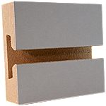 LPL Medium Gray Slatwall Panel 