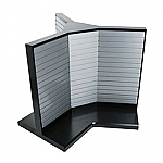 3-Sided Steel Slatwall Display