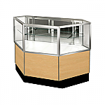 Standard Half View Inside Corner Showcase