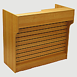 Ledgetop Counter with Slatwall Front Panel
