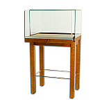 Tecno Wood Veneer Rectangular Pedestal Showcase