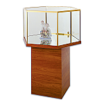 Tecno Hexagonal Pedestal Showcase 