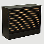 Wrap Counter with Slatwall Front Panel