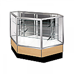 Standard Full View Inside Corner Showcase 
