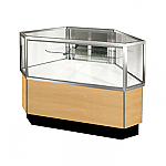 Standard Half View Outside Corner Showcase 
