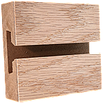 Red Oak Veneer Slatwall Panel 